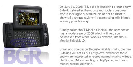 T-Mobile Sidekick 2008 (Gekko)